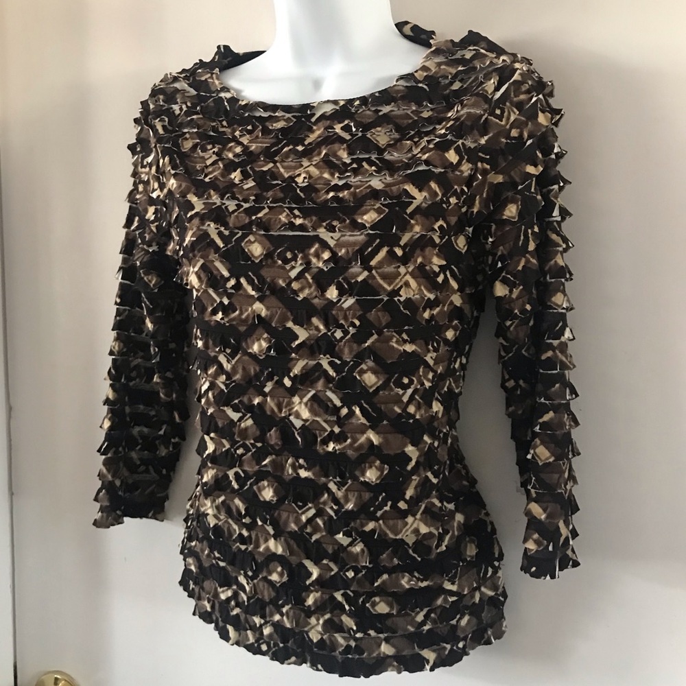 Coldwater Creek Ruffled Layered Top - Picture 5 of 14